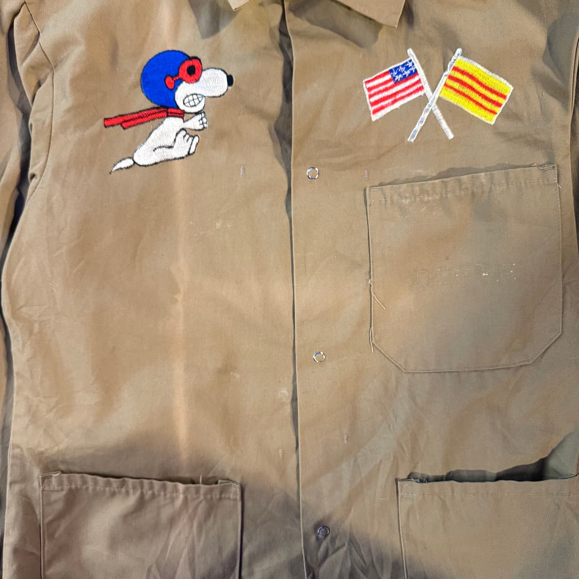 빈티지 메탈리카 프랜치 워크 자켓 베이지 상품이미지2