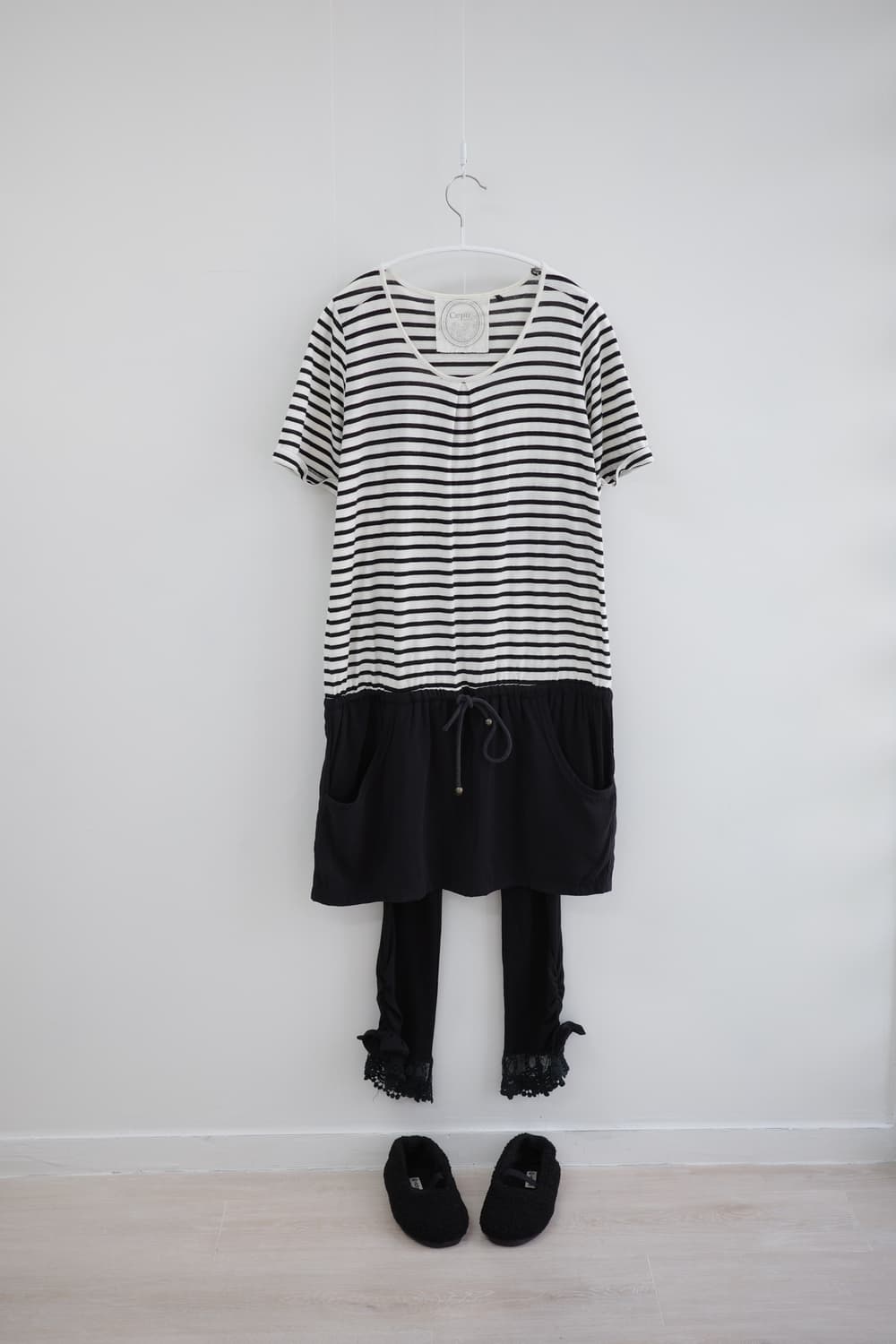 Stripe cargo layerd one-piece 상품이미지5