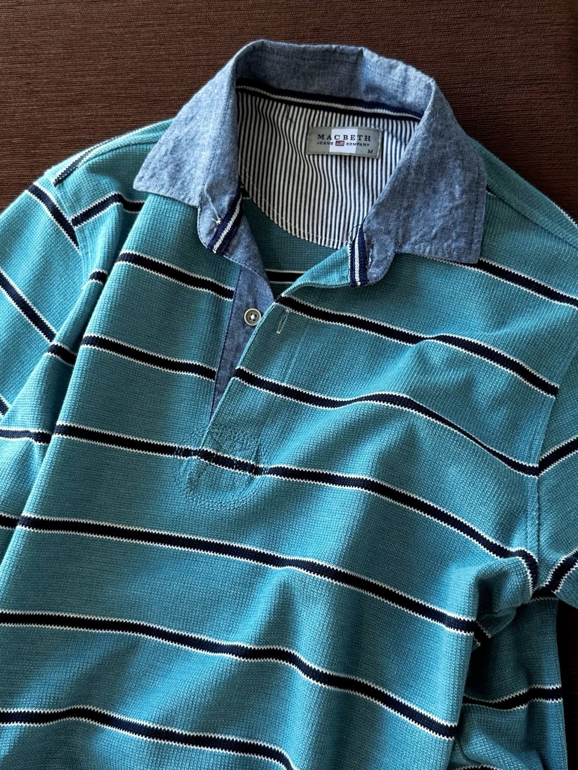 Cotton stripe pique shirt 상품이미지9