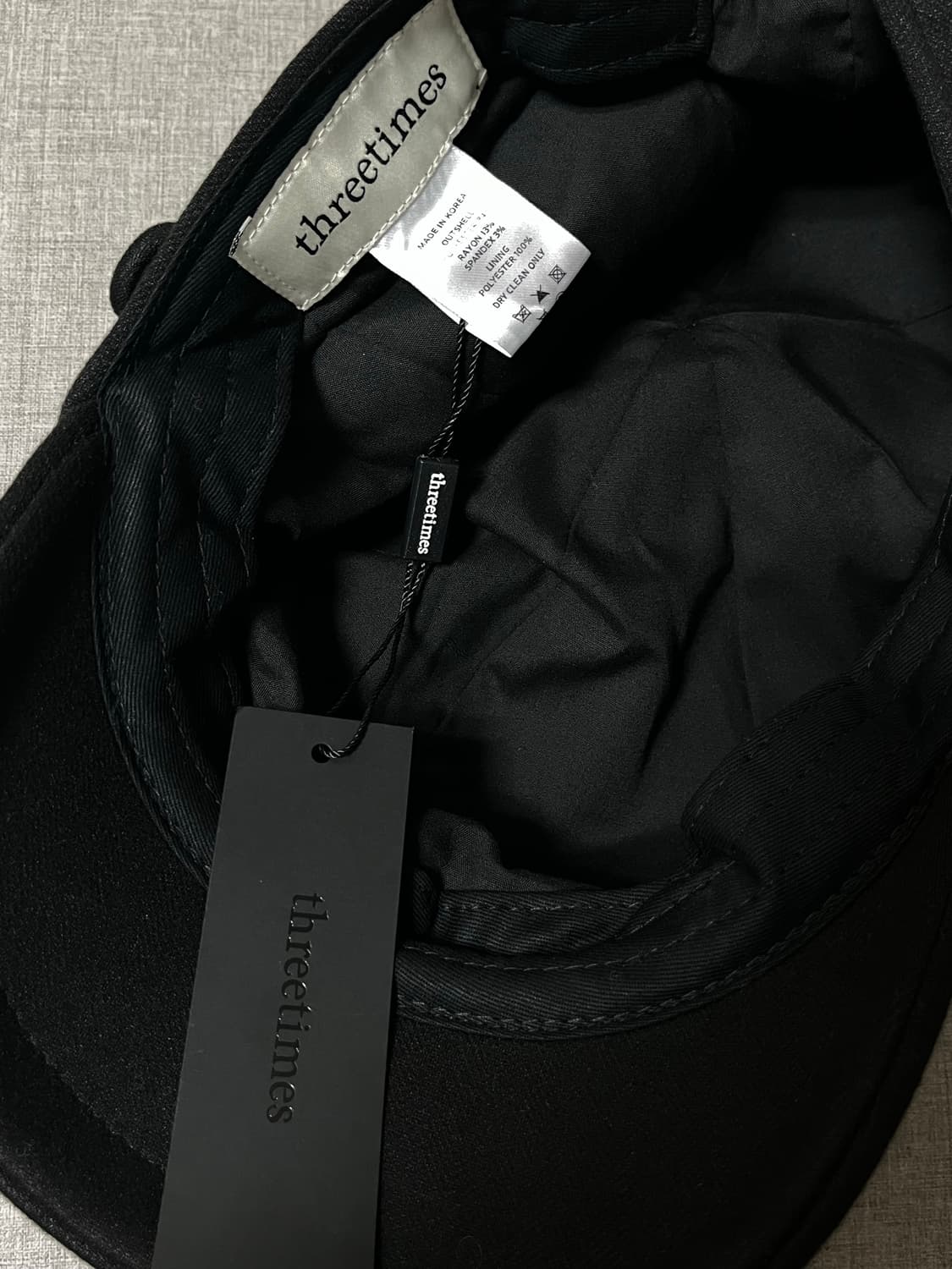 쓰리타임즈 뉴스보이캡 새상품 (택O, 끈 포함) 상품이미지3