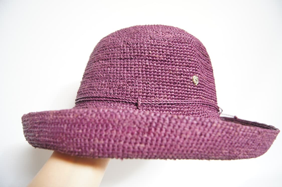 헬렌카민스키 라피아 모자 퍼플 상품이미지4