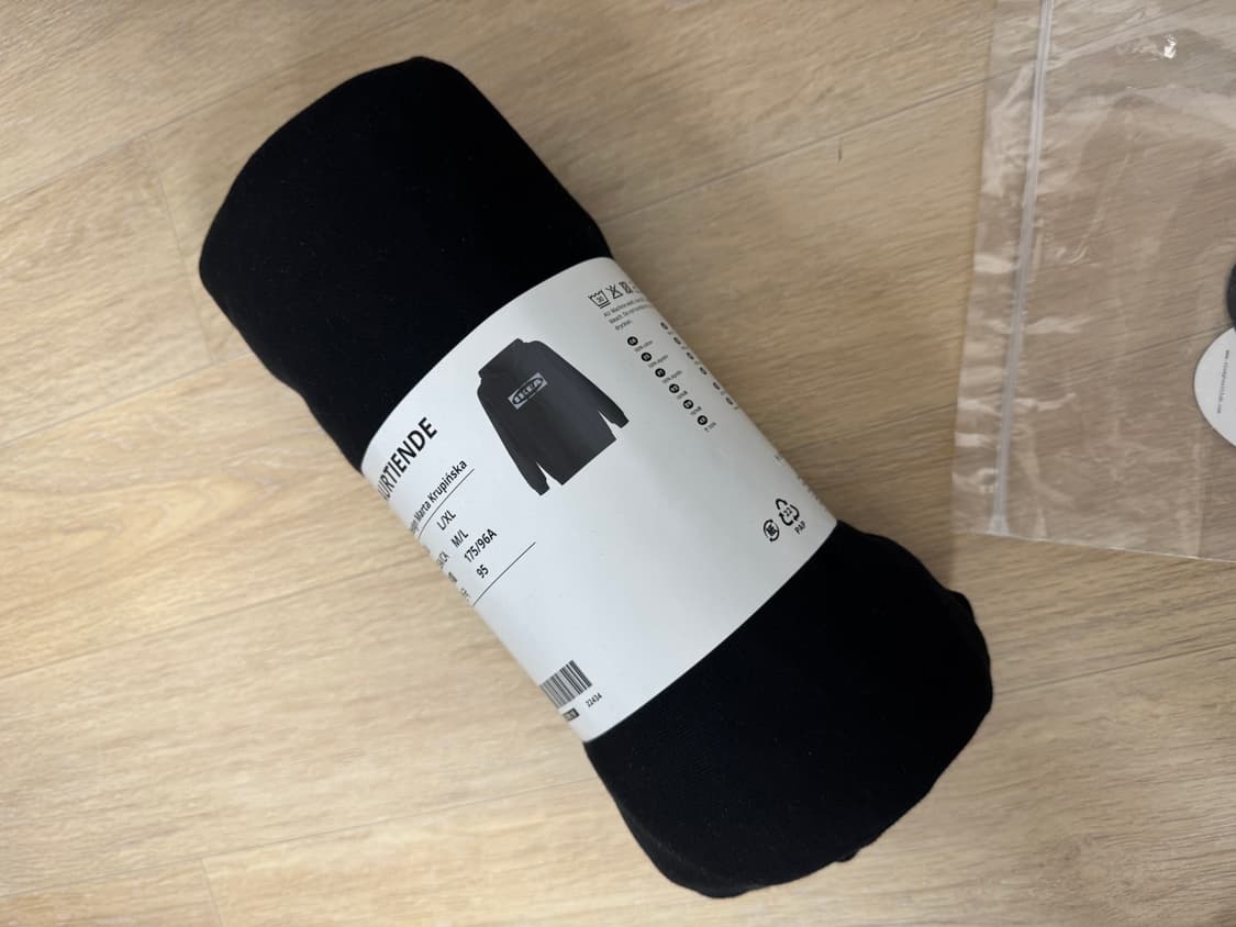 IKEA 이케아 아우르티엔데 블랙 후드티 상품이미지6