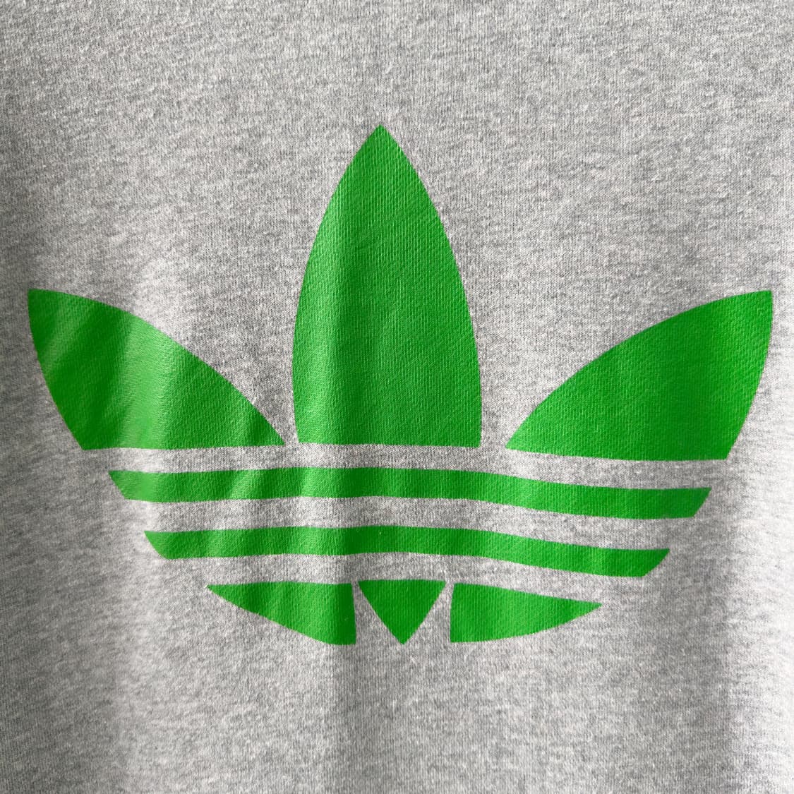 아디다스 빅 트레포일 포켓 맨투맨 멜란지 그레이 그린 110 상품이미지4