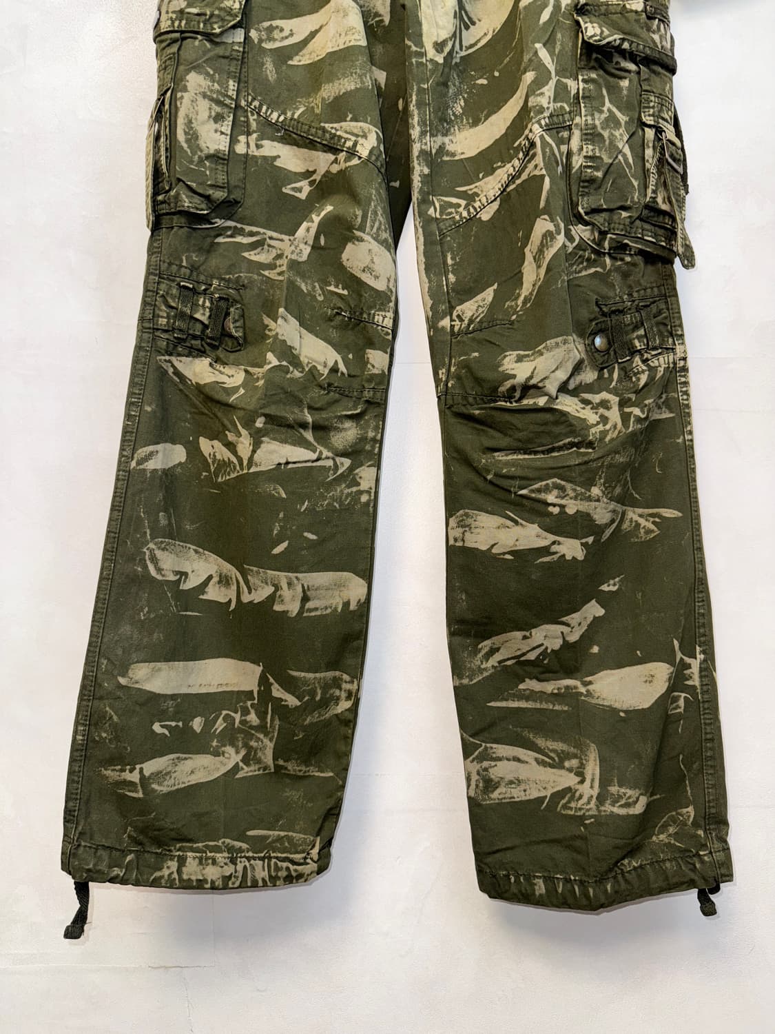 Washing khaki grunge pocket wide 카고팬츠 상품이미지4