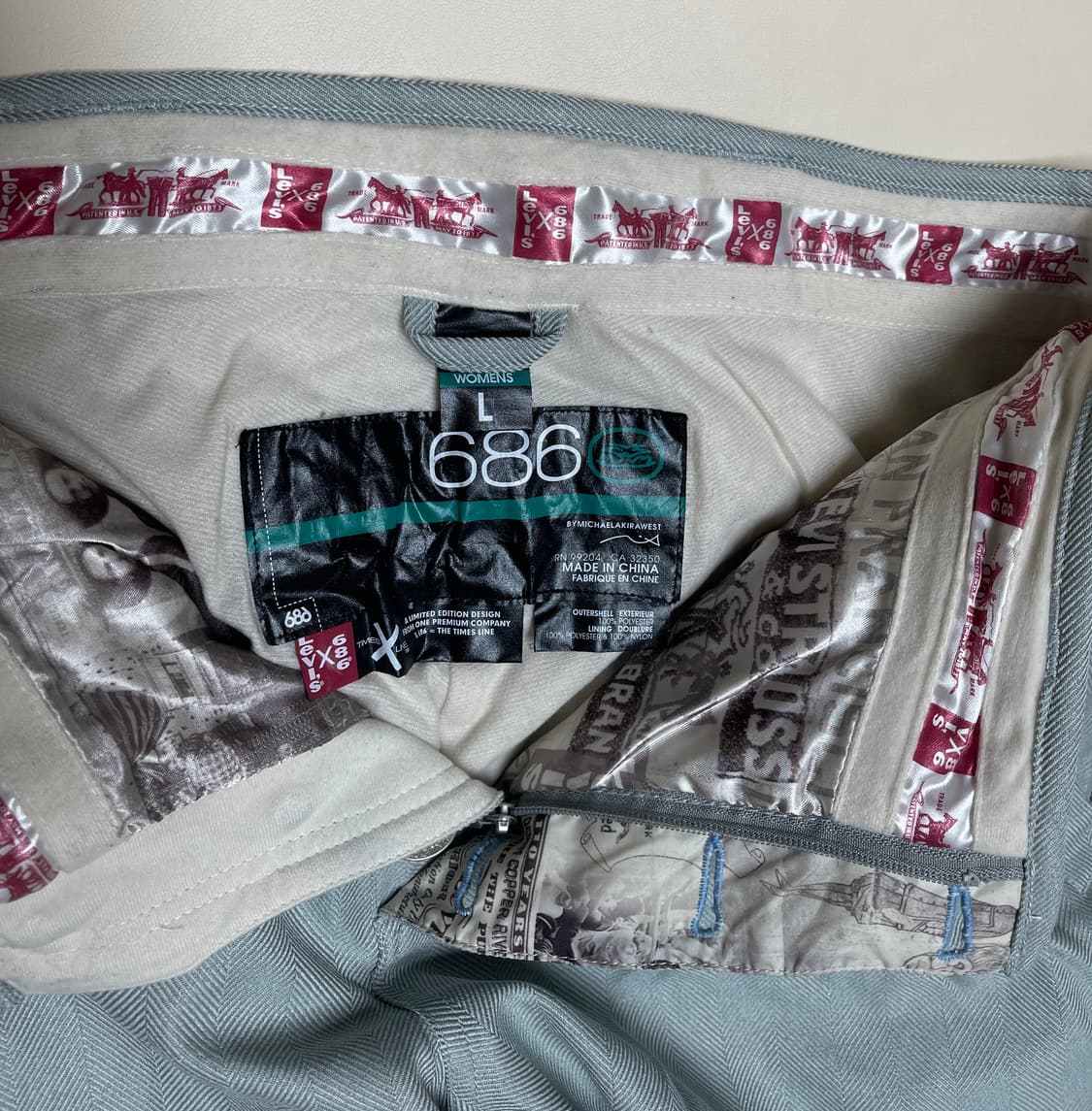 Levi's X 686 콜라보 한정판 스노우보드 팬츠 상품이미지4