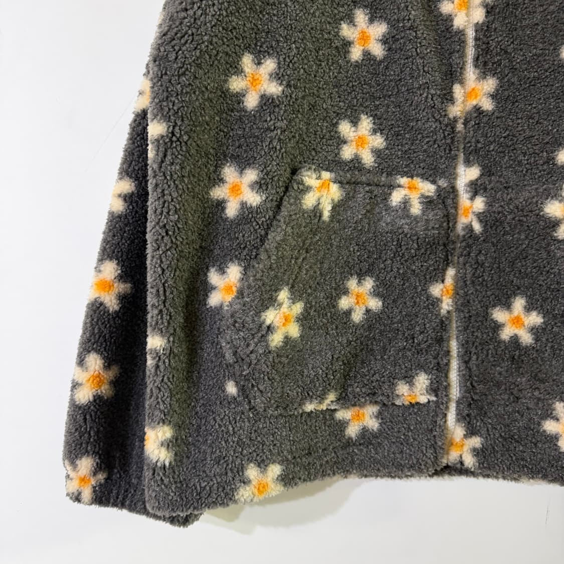 새상품 여자 플라워 뽀글이 집업 상품이미지2