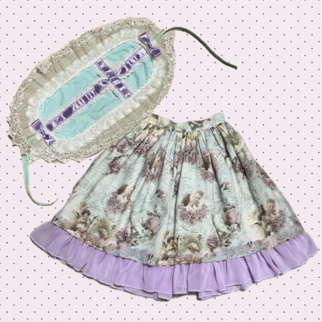 고로양 로리타 스커트 헤도레 세트 상품이미지1