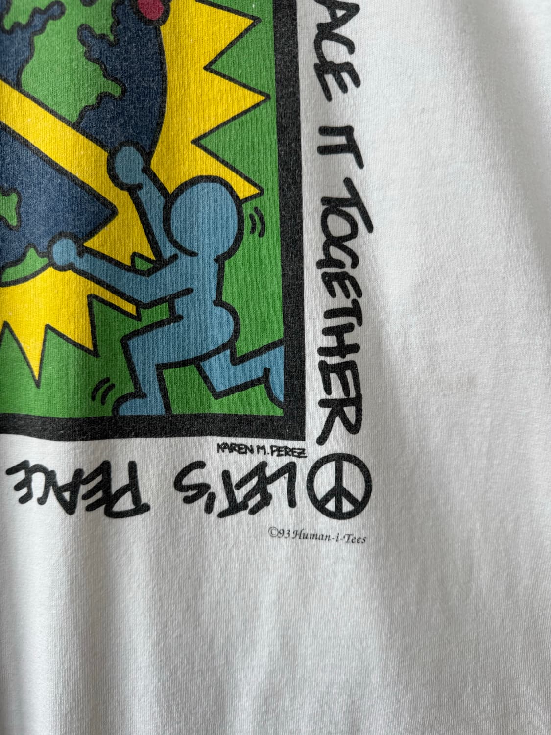 90s Lets Peace it together 티셔츠 상품이미지5