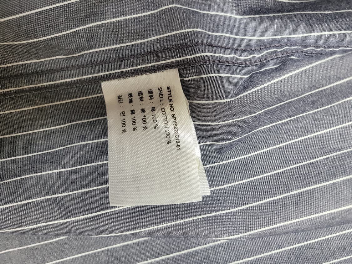 스파오 SPAO 남자 세로 스트라이프 셔츠 XL 그레이 상품이미지10