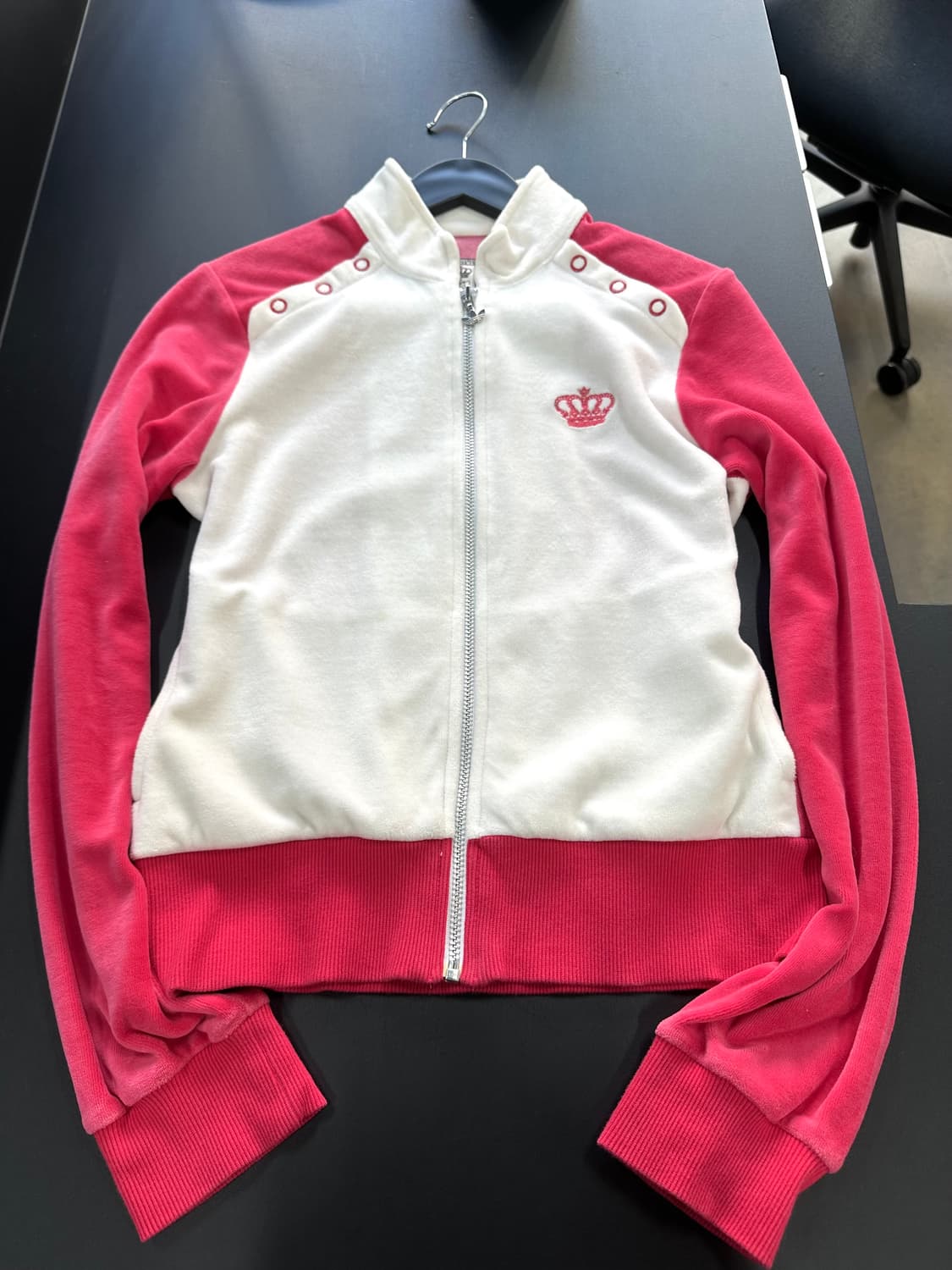 아디다스x미시엘리엇 차이나무드 벨벳져지 흰핑 상품이미지4