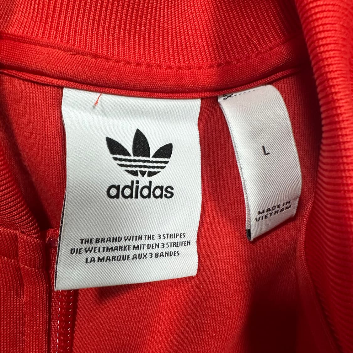 ✨ (바배) 아디다스 슈퍼스타 레드 트랙탑 져지 상품이미지3