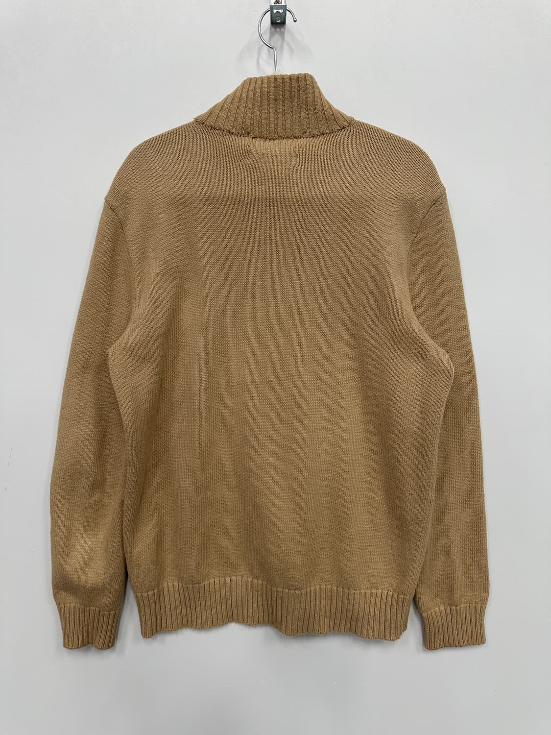 폴로 베이지 니트 반집업 상품이미지5