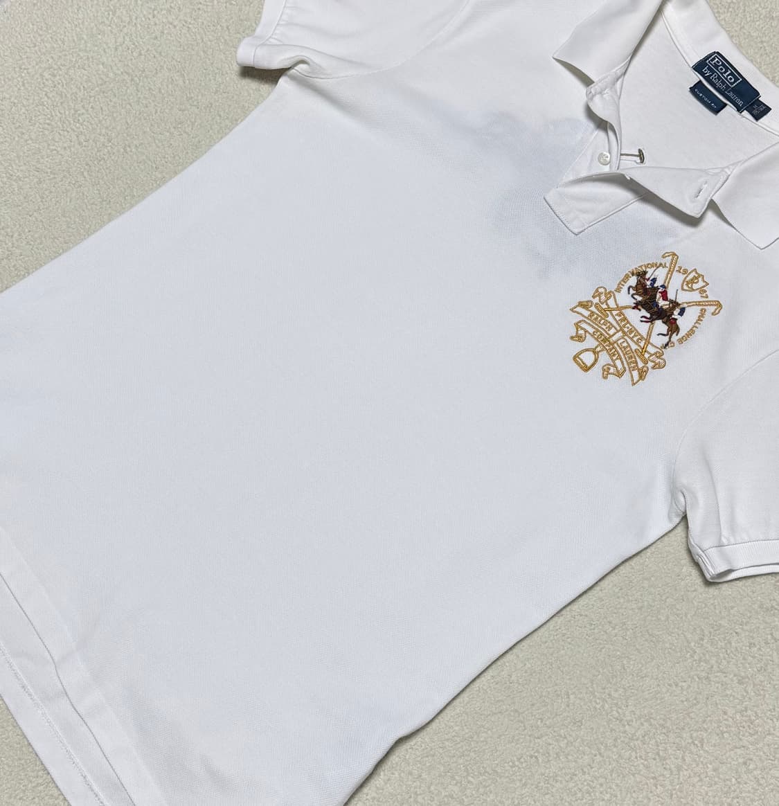 폴로 랄프로렌 빅포니 치프키프 디자인 화이트 반팔 상품이미지4