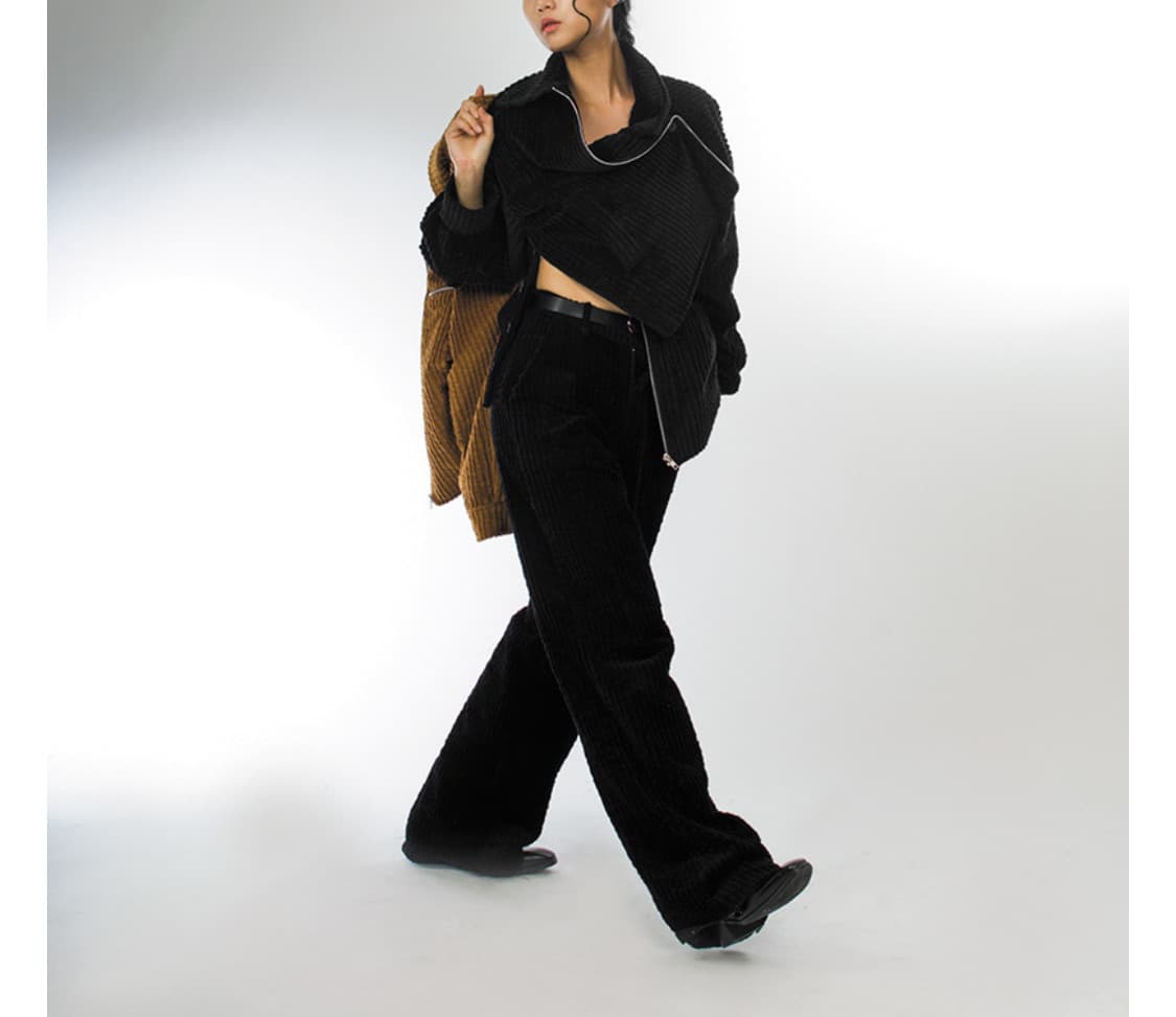 아드베스 드레이핑 카울 자켓 블랙 상품이미지4