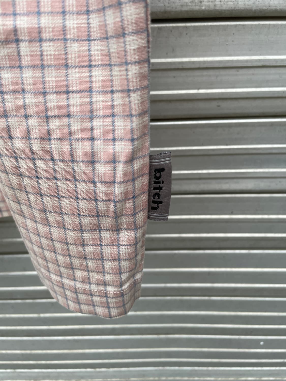 90-00s 00s Bitch Pink Check Zip-Up 상품이미지9