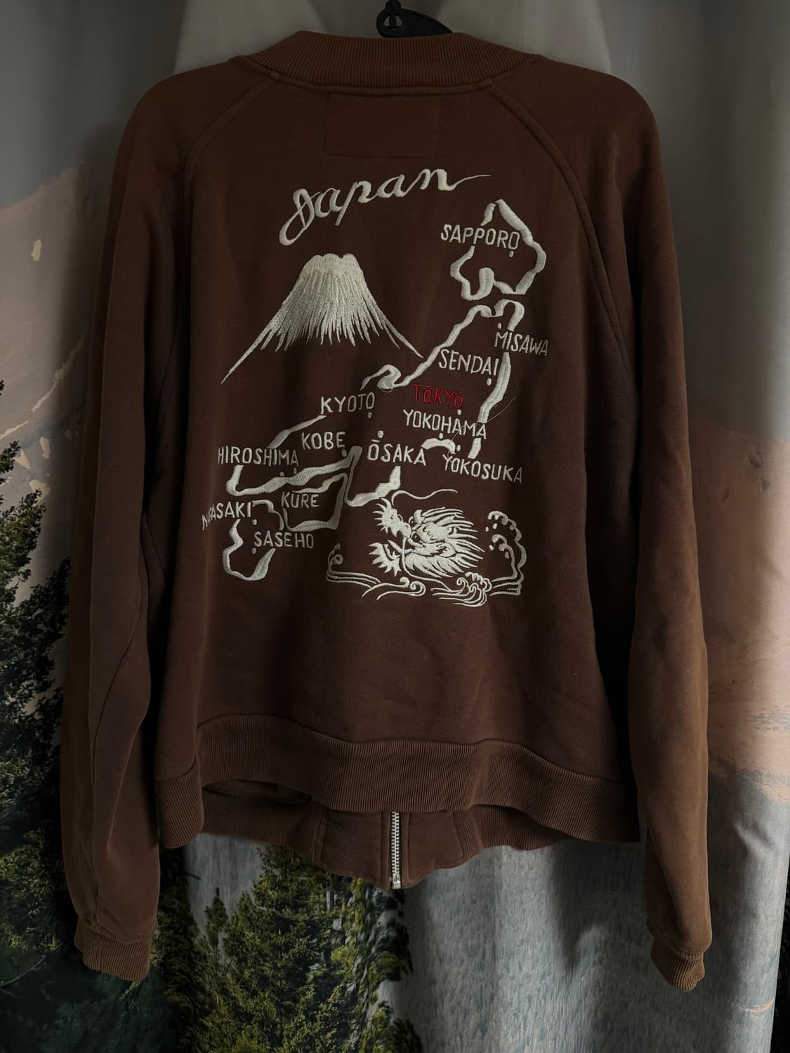 houston vintage japan 자수 집업 자켓 상품이미지1