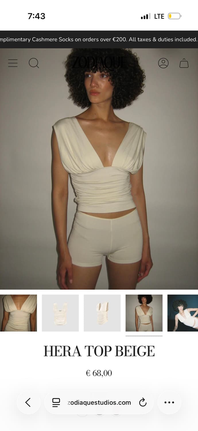 Zodiaque hera top xs 상품이미지2