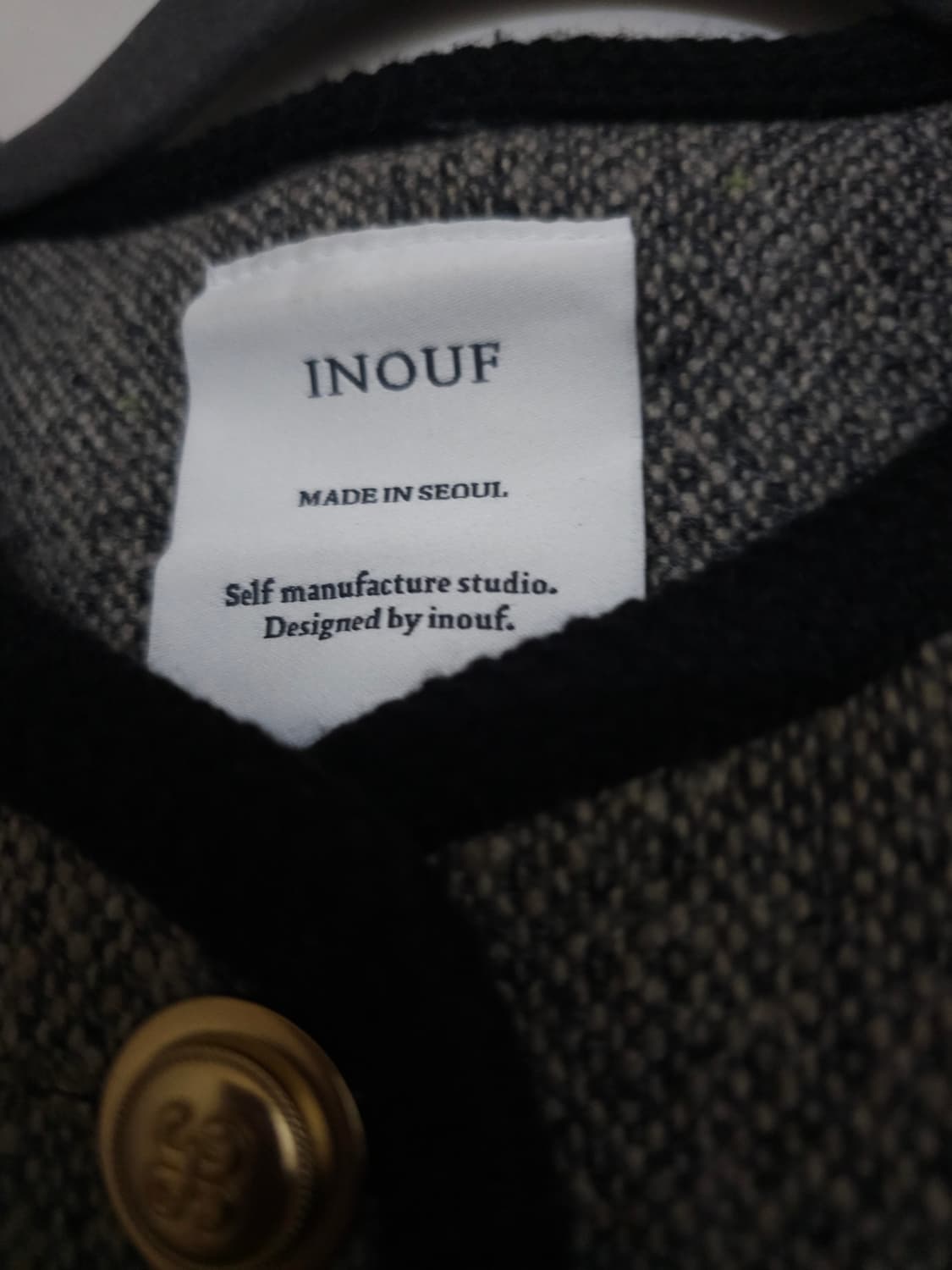INOUF 이너프 누빔 트위드 자켓 상품이미지3