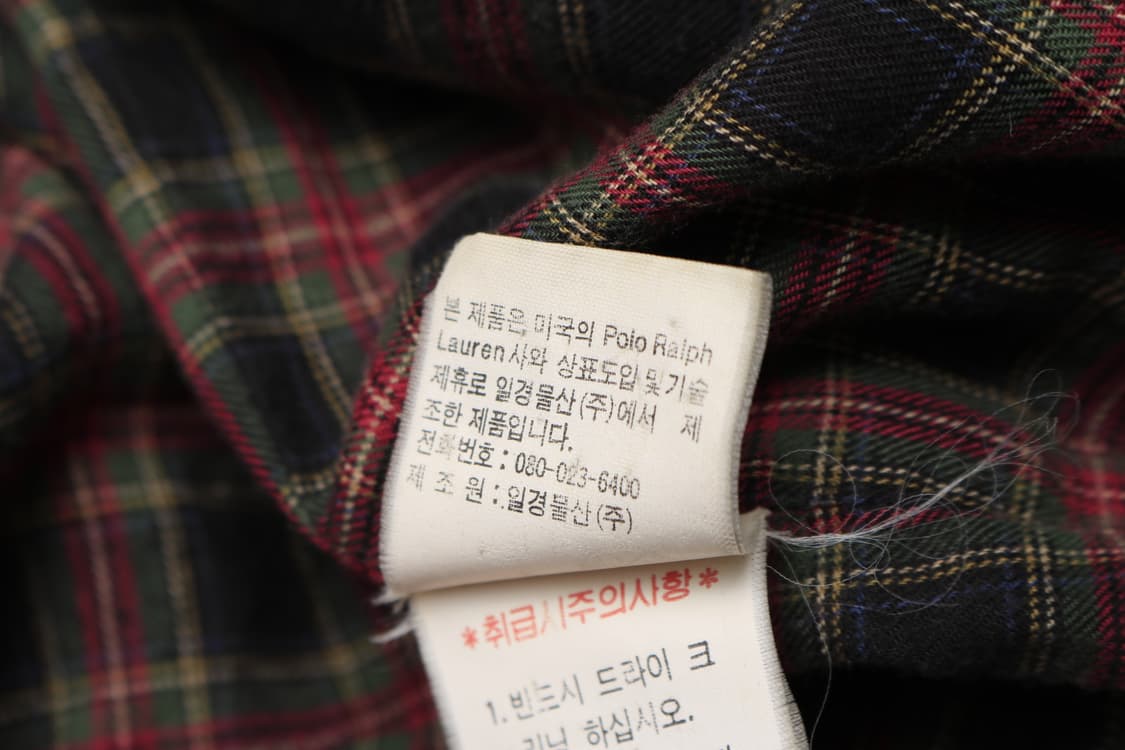 [M] 90's 폴로 랄프로렌 울 바라쿠타 블루종 자켓 상품이미지7