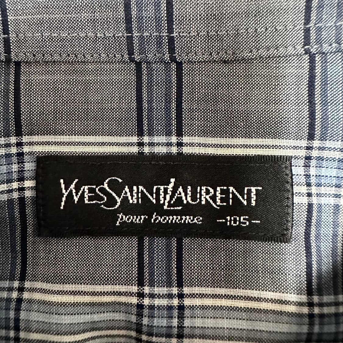 YSL 입생로랑 체크 반팔셔츠 상품이미지5