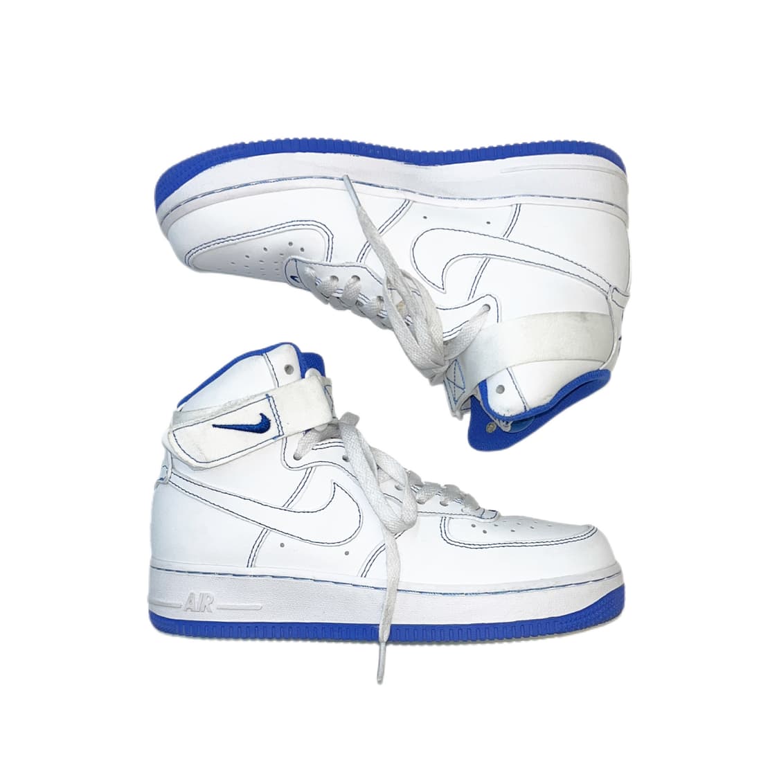 나이키 에어포스 1 하이 07 화이트 로얄블루 240 상품이미지4