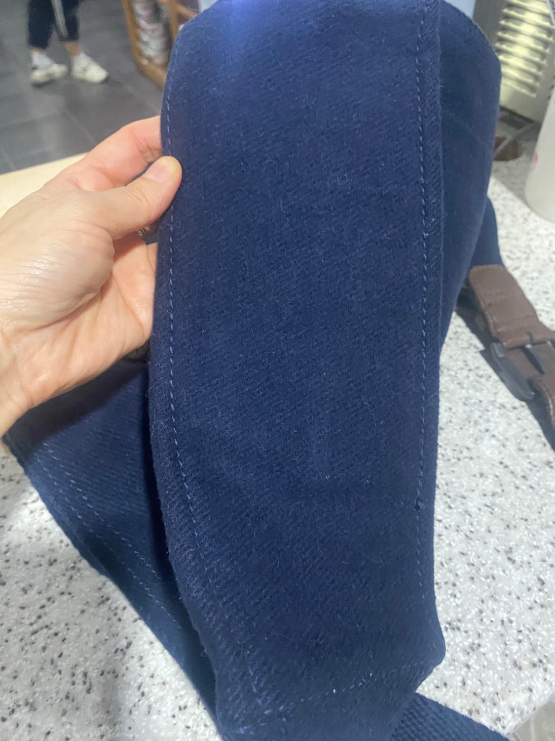 아베크롬비 가죽 배색 패브릭 가방 상품이미지6