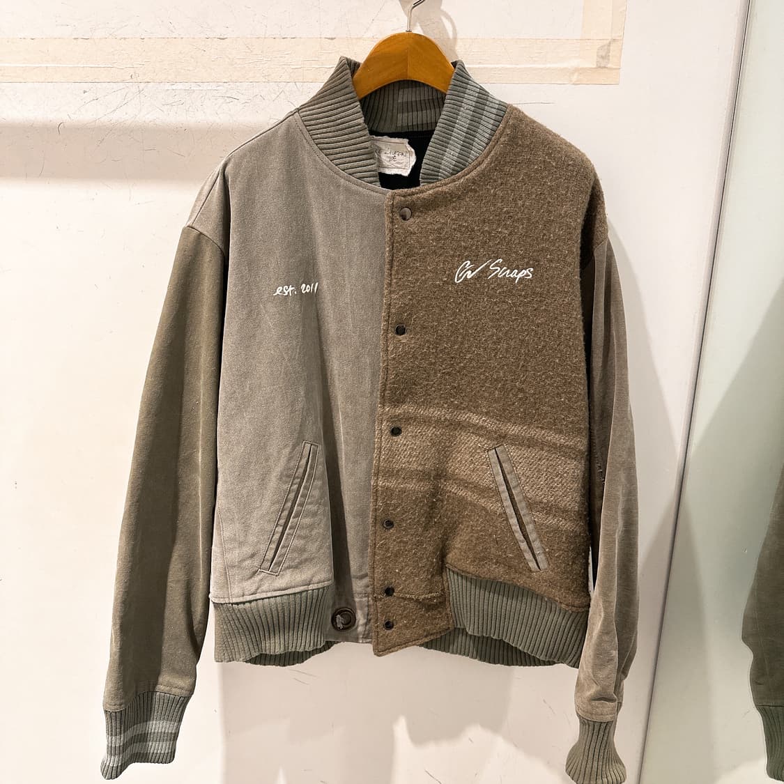 (정품/새상품) GREG LAUREN 그렉 로렌 남성 더플 바시티 자켓 상품이미지1