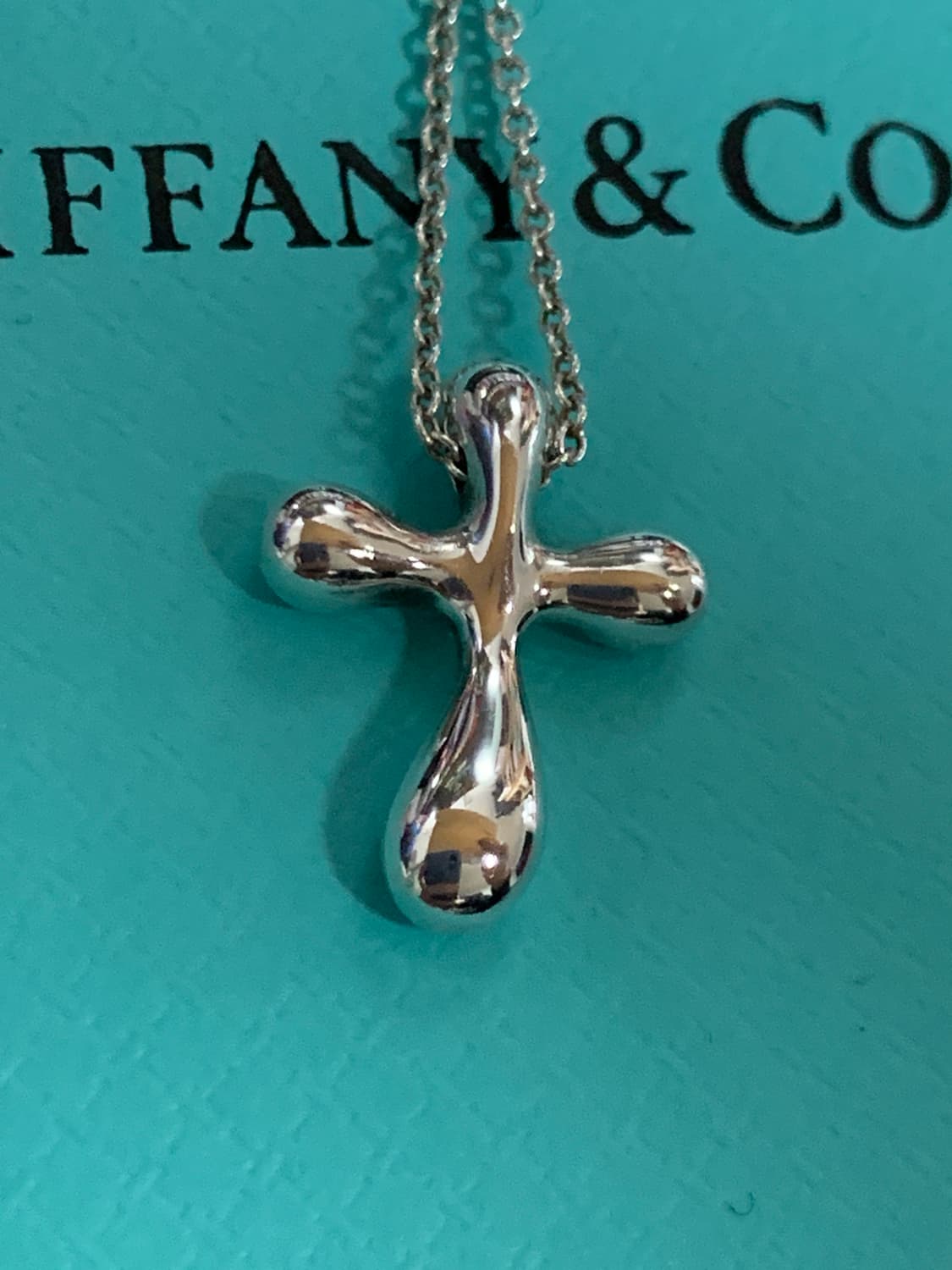 [정품] 티파니 엘사 퍼레티 크로스 펜던트 목걸이 925실버 상품이미지3