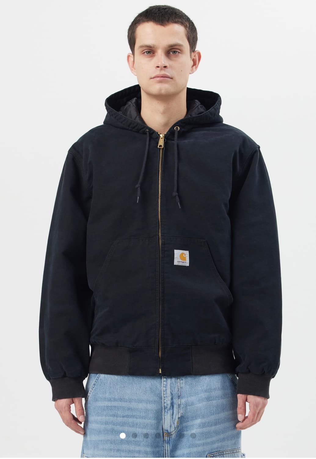 칼하트 윕 OG 액티브 자켓 블랙 스톤 캔버스 상품이미지1