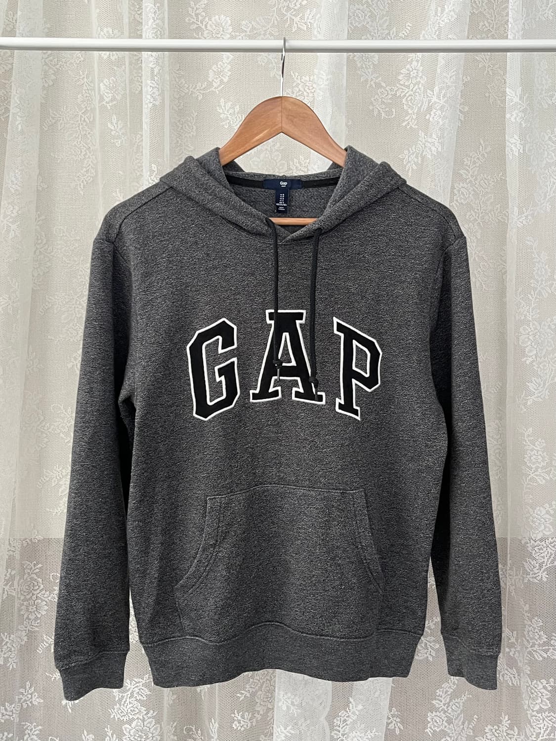 S) 갭 GAP 기모 후드 차콜 블랙 상품이미지1