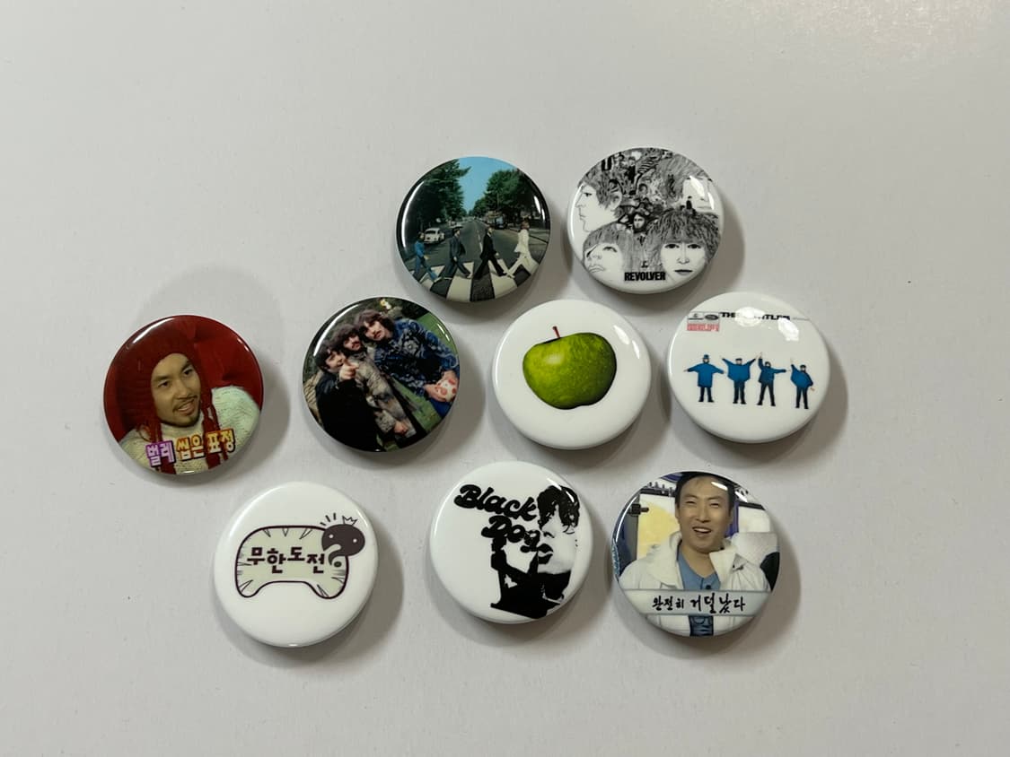 비틀즈,무도 핀버튼 뱃지 일괄 상품이미지2