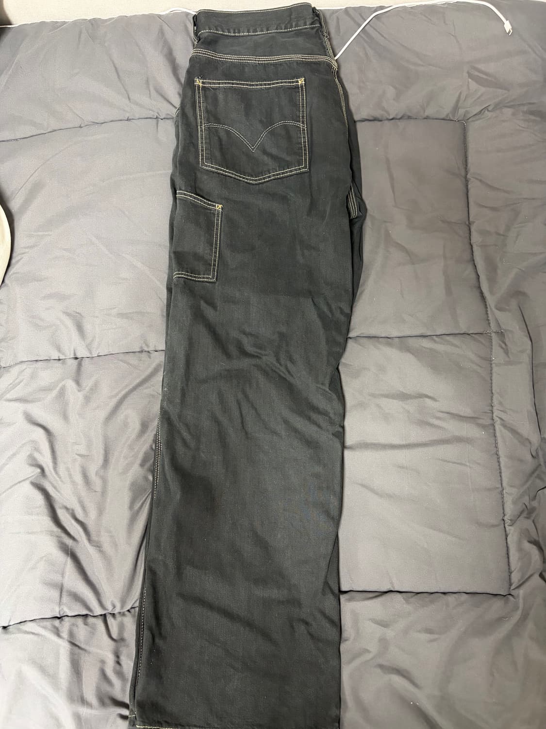 리바이스 카펜터 흑청 와이드 팬츠 상품이미지2