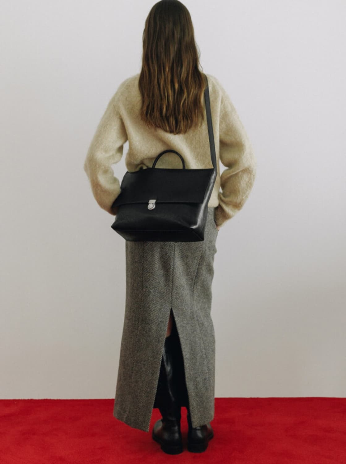 몽드몽드 SOFTMAIL BRIEFCASE BAG - BLACK판매합니다 상품이미지2