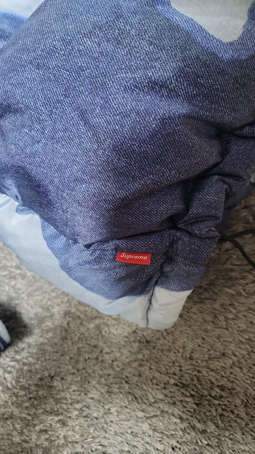 [XL] 슈프림 x 노스페이스 블리치드 데님 눕시 상품이미지8