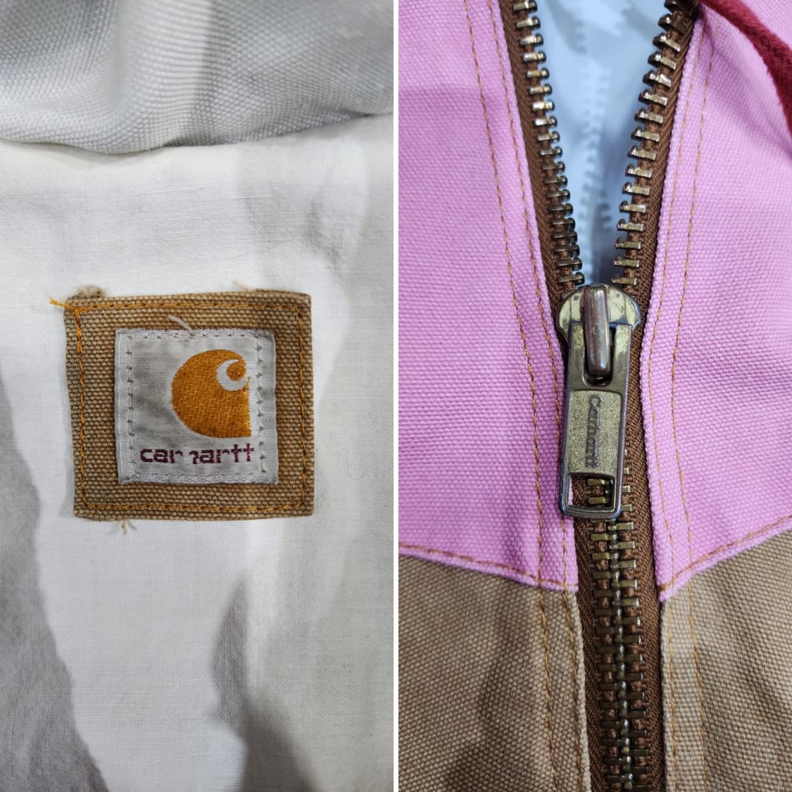 칼하트 리메이크 패치 멀티컬러 워크 자켓 후드자켓 상품이미지10