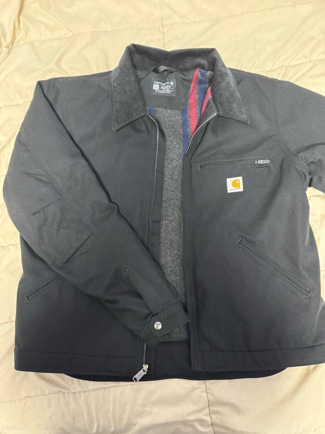 (새상품) 칼하트 디트로이트 자켓 블렉 릴렉스드핏 L 상품이미지3