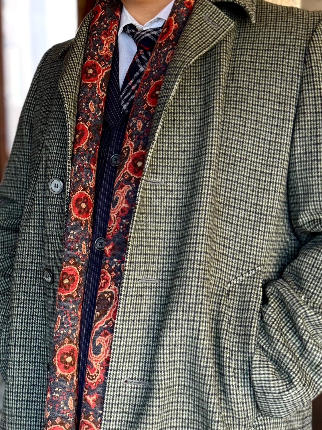 에트로 대형 울 실크 자카드 숄 머플러 상품이미지10