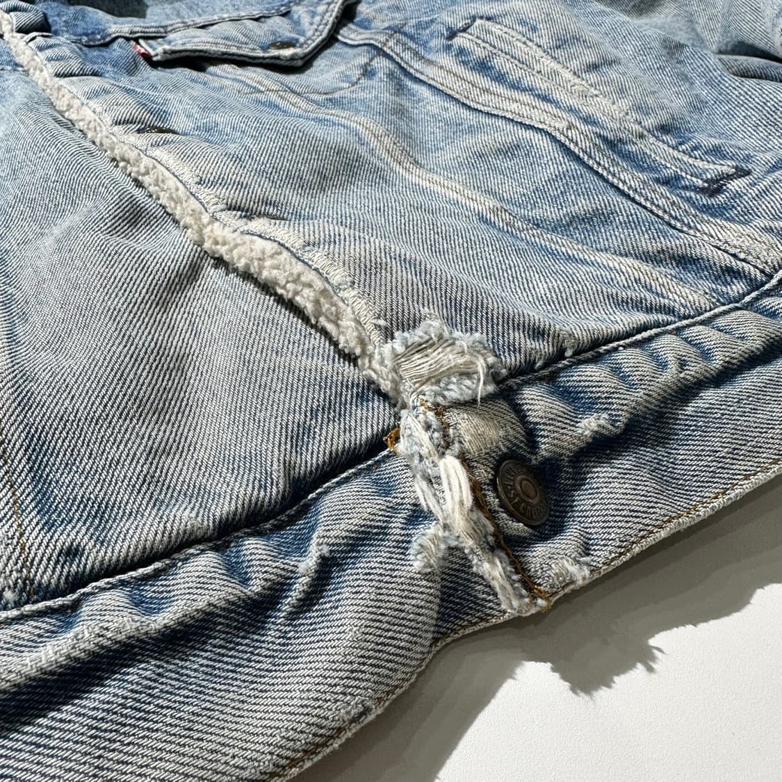 70‘s USA 리바이스 쉐르파 데님 트러커 자켓 상품이미지8