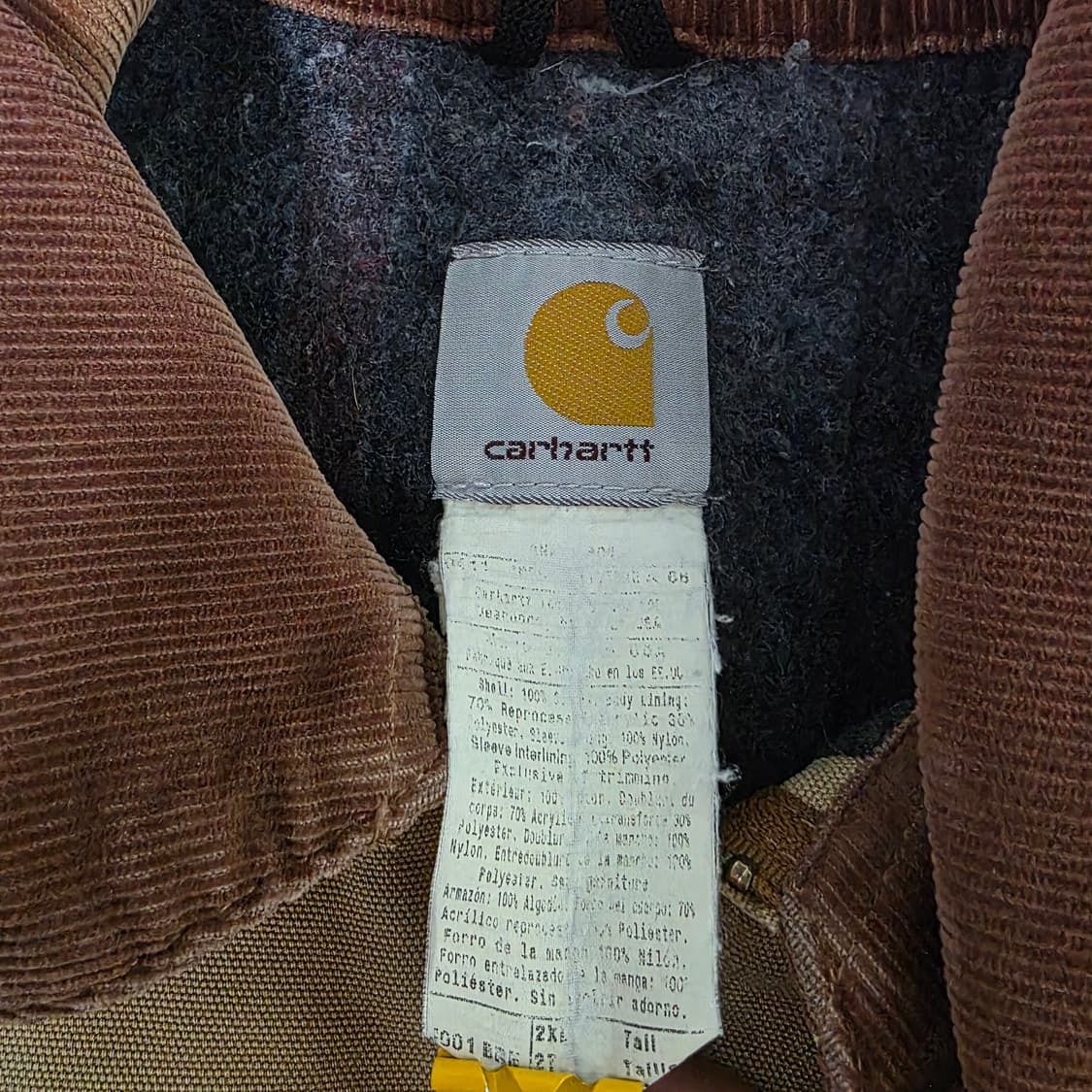 [XXL] 90-00s 칼하트 J001 BRN 트래쉬드 디트로이트 자켓 상품이미지7