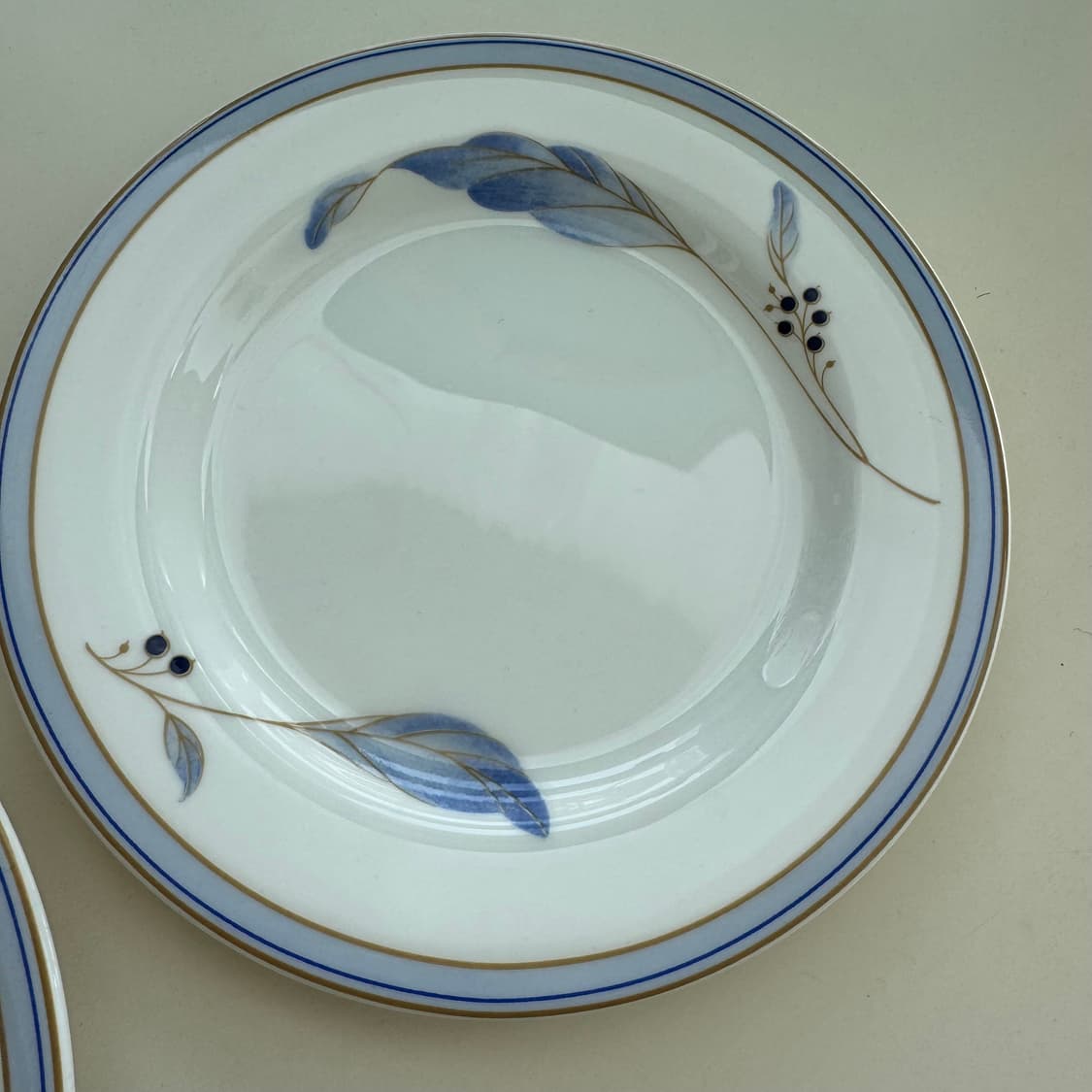 빈티지 블루플라워 원형 접시 2p 행남자기 상품이미지3