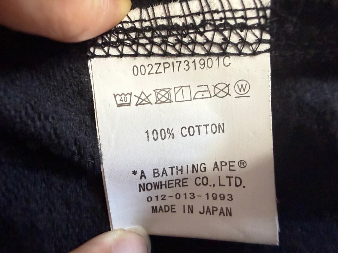 베이프 더블 샤크 후드 집업 핑크 블랙 L 상품이미지5