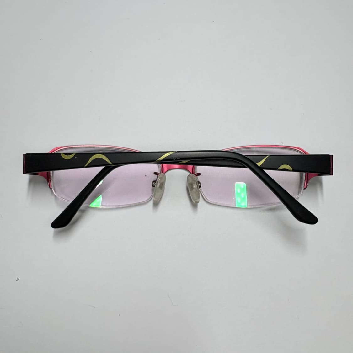 빈티지 긱시크 안경[비앤드(Bbinde) 블랙 핑크 하프림] 상품이미지3