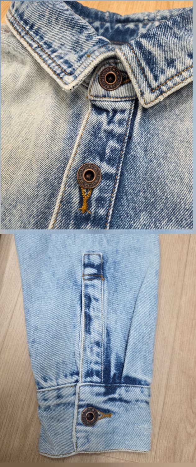 (새상품) 정품 19FW 오프화이트 데님 셔츠 자켓 M 상품이미지7