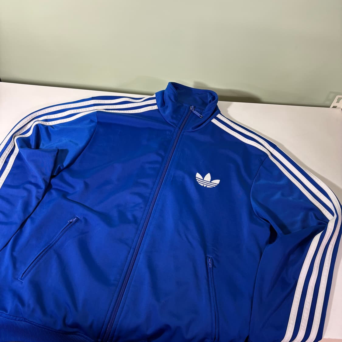 XL 105 아디다스오리지날 블루 파이어버드 트랙탑 집업져지 상품이미지1