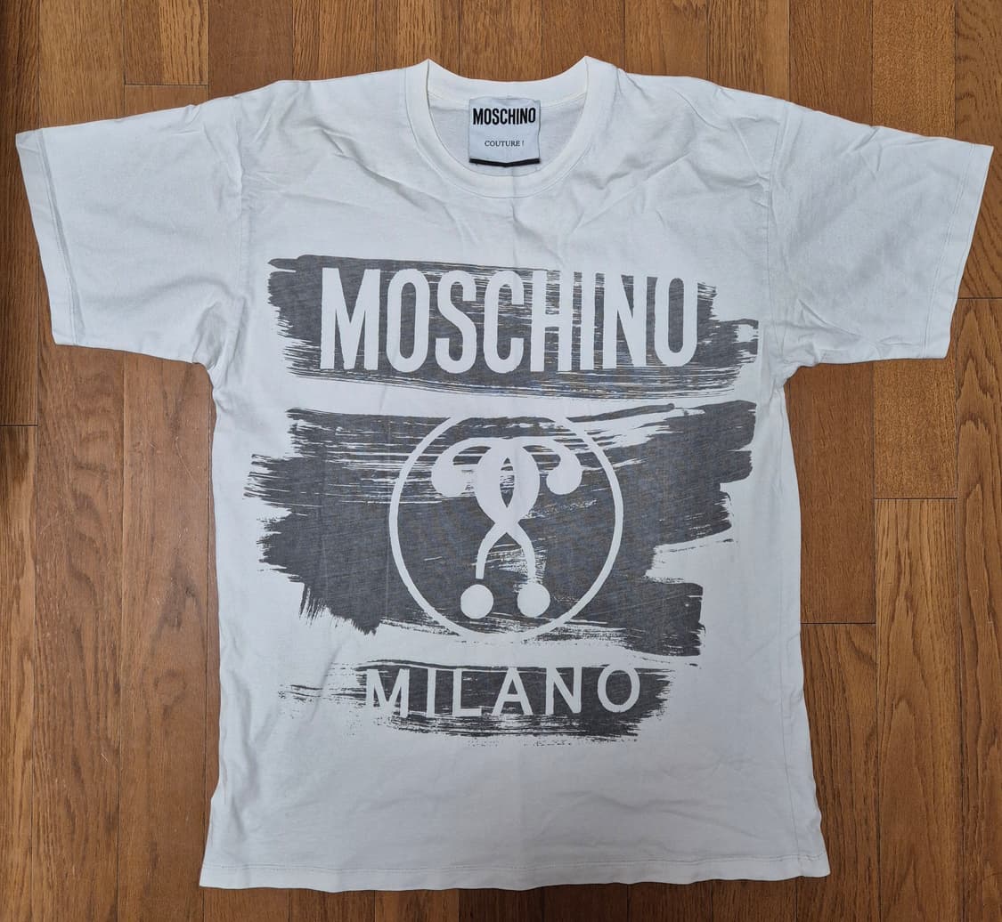 [L]모스키노 밀라노 반팔티 화이트 상품이미지1