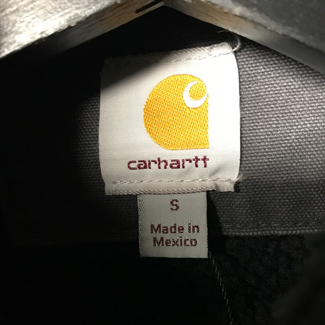 칼하트 기모 후드 워크 자켓 그레이 S 상품이미지5