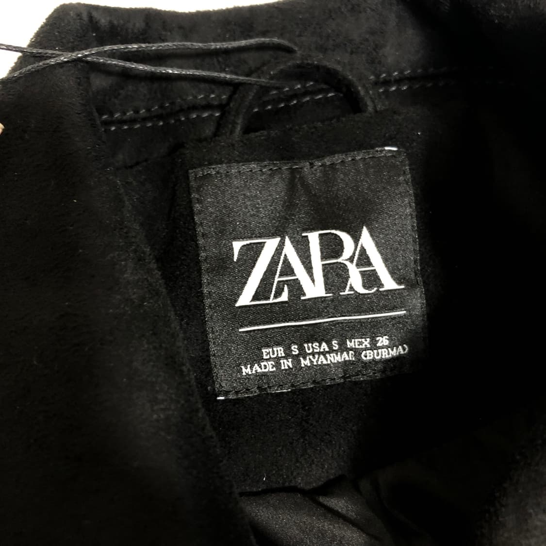 새상품 자라 크롭 스웨이드 라이더자켓 s 상품이미지3