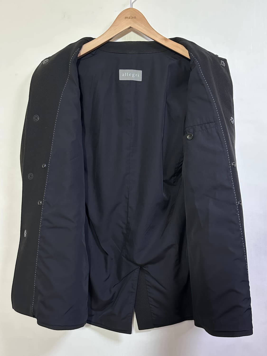 알레그리 캐시미어 블렌드 발마칸코트 48/다크브라운 상품이미지5