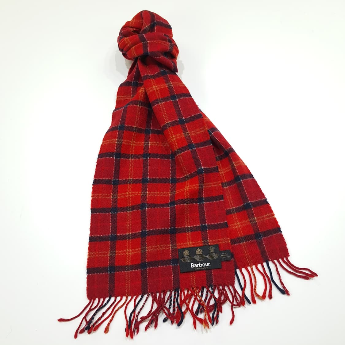MX358 바버 로얄스튜어트 타탄체크 램스울 목도리 머플러 상품이미지2