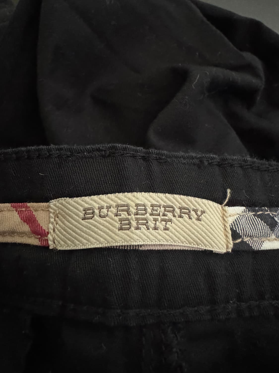 여성 버버리 브릿 블랙 치노 팬츠 33.8인치 상품이미지3